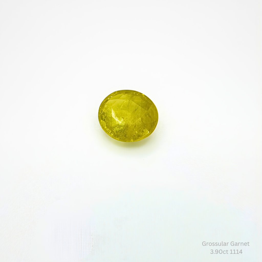 Loose Grossular Garnet 3.90ct Oval Jewelry Making Supply Natural Gemstone
